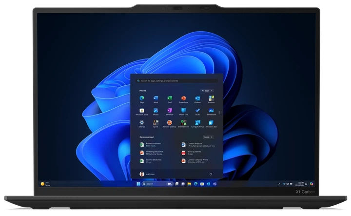 Сенсорний ультрабук 14" Lenovo ThinkPad X1 Carbon Gen 13 Intel Core Ultra 7 255U RAM 32GB SSD 1TB Win11 Карбоновий корпус (UKR) (102186090) - Уцінка - зображення 2