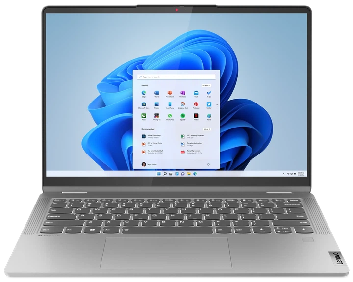 Сенсорный ноутбук 14" Lenovo IdeaPad Flex 5 14ABR8 AMD Ryzen 7 7730U RAM 16GB SSD 512GB 10год батарея Windows 11 (UKR) (102188188) - Уценка - изображение 2