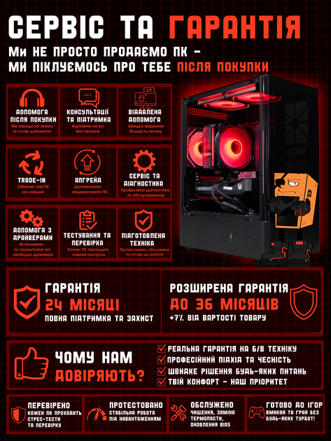 Игровой ПК Oris (RTX 5070 12GB / Ryzen 5 7500F / 32GB DDR5 / SSD 512GB) - изображение 3