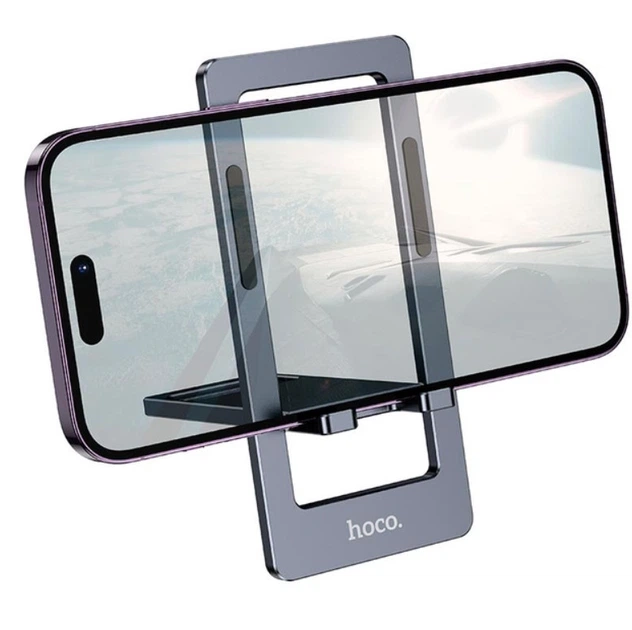 Настольный держатель для телефона HOCO HD11 Volar metal folding desktop stand металлическая подставка складная регулируемая Серая - изображение 4