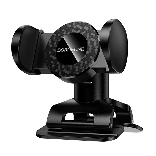 Автомобильный держатель для телефона BOROFONE BH142 Support pull clip car holder на торпеду и козырек приборной панели с вращением на 360° Черный - изображение 2