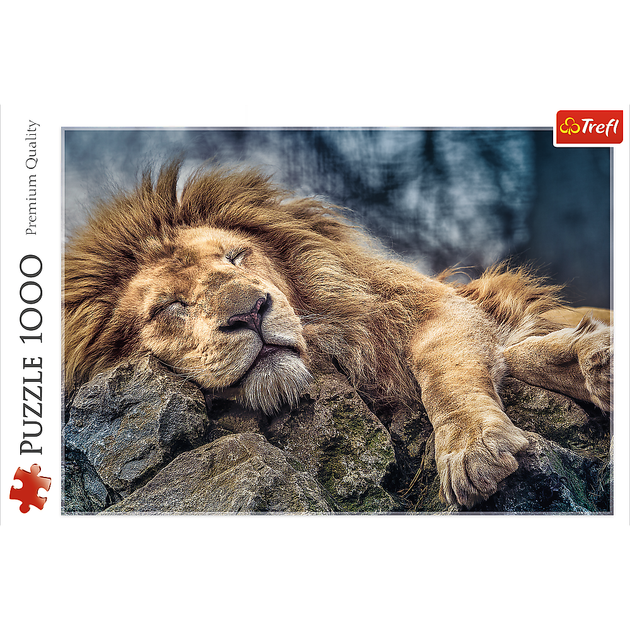 Puzzle Trefl Śpiący lew 1000 elementów (10447) - Zdjęcie 3 Puzzle Trefl Śpiący lew 1000 elementów (10447) - obraz 3