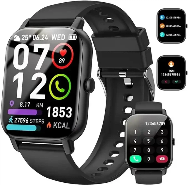 Смарт-годинник Nerunsa P66D 1.85" HD Bluetooth | Дзвінки, 110+ спортивних режимів, IP68, пульсометр, для Android/iOS - зображення 2
