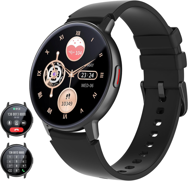 Смарт-годинник Mermo AMOLED 1.3", Bluetooth дзвінки, 120+ спортивних режимів, SpO2, IP67, для Android та iPhone - Фото 3 Смарт-годинник Mermo AMOLED 1.3", Bluetooth дзвінки, 120+ спортивних режимів, SpO2, IP67, для Android та iPhone - зображення 3