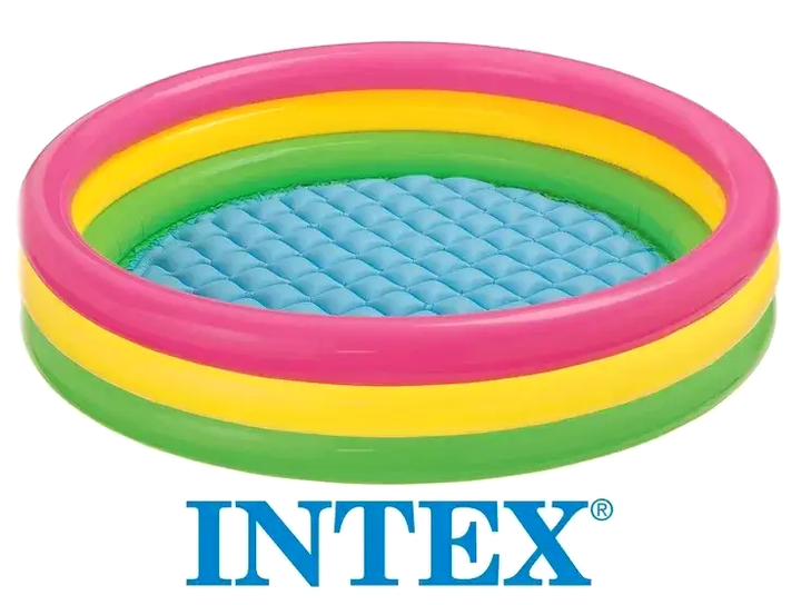 Надувной детский бассейн 147х33 см 131 литр для дома ПВХ Intex LS-0774 - изображение 3