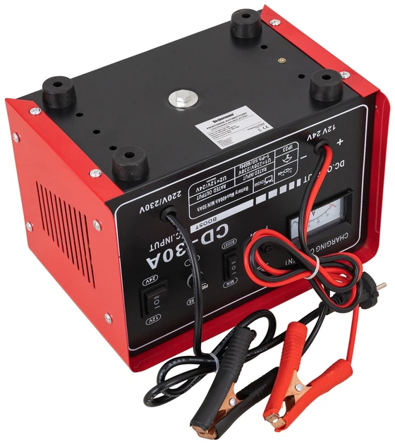 Зарядное устройство для Heckermann CD-30A 12В/24В / Зарядка для АКБ / Мощное зарядное устройство - Фото 5 Зарядное устройство для Heckermann CD-30A 12В/24В / Зарядка для АКБ / Мощное зарядное устройство - изображение 5