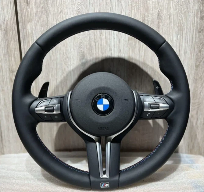 Шкіряне M Кермо Руль М3 стиль BMW F series F20 F21 F22 F23 F30 F31 F32 F33 F36 X3 F25 F26 F15 F16 - зображення 5