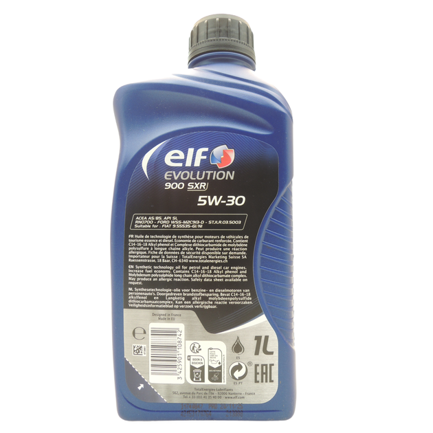 Олива моторна синтетична Elf Evolution 900 SXR 5W-30, 1л ( 213888 ) - изображение 2