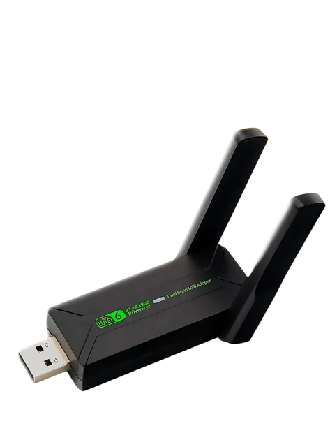 Адаптер AX900 Wi-Fi 6 двохдіапазонний 900Мб/с 2в1 Bluetooth 5.4 для ПК та ноутбука до WIFI 5G 2.4/5ГГц 900Mbps і BT в USB3.0 карта - Фото 6 Адаптер AX900 Wi-Fi 6 двохдіапазонний 900Мб/с 2в1 Bluetooth 5.4 для ПК та ноутбука до WIFI 5G 2.4/5ГГц 900Mbps і BT в USB3.0 карта - зображення 6