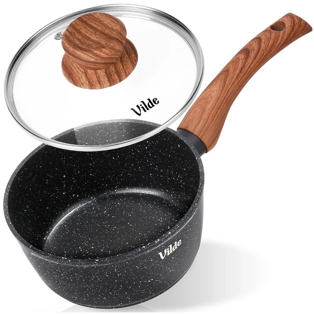 Rondel granitowy Vilde Granitica Wood ze szklaną pokrywką 1.2 l (5900670110564) - obraz 2