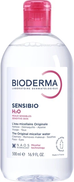 Міцелярний лосьйон Bioderma Sensibio 500 мл (3701129812105) - Фото 1 Міцелярний лосьйон Bioderma Sensibio 500 мл (3701129812105) - зображення 1