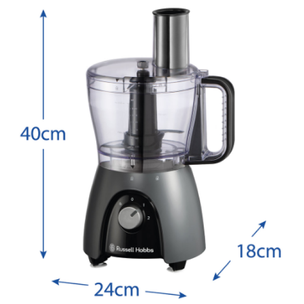 Кухонний комбайн Russell Hobbs 27111-56 Matte Charcoal Food Processor (7030814) - изображение 5