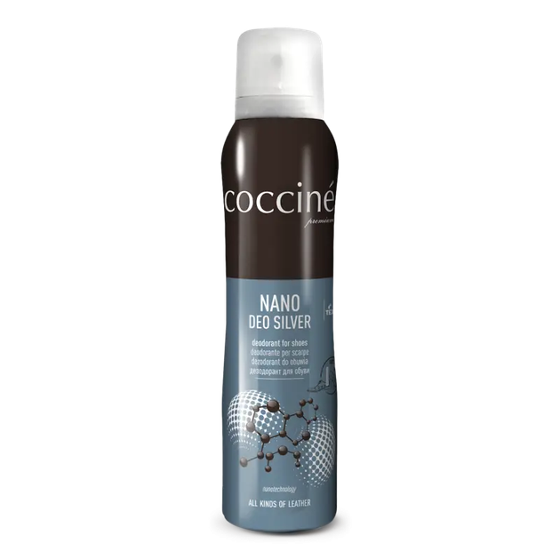 Дезодорант Coccine Nano Deo Silver для взуття з іонами срібла 150 мл - Фото 1 Дезодорант Coccine Nano Deo Silver для взуття з іонами срібла 150 мл - зображення 1