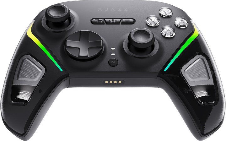 Бездротовий геймпад Ajazz GP100 2.4G/BT/USB Switch/PC/iOS/Android RGB Black (GP100-B) - Фото 2 Бездротовий геймпад Ajazz GP100 2.4G/BT/USB Switch/PC/iOS/Android RGB Black (GP100-B) - зображення 2