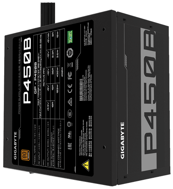 Блок живлення Gigabyte P450B 450W 80+ Bronze (GP-P450B) - зображення 4