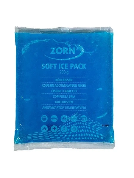 Акумулятор температури Zorn Soft Ice 200 гелевий -18°C 115х10х190 мм синій - Фото 1 Акумулятор температури Zorn Soft Ice 200 гелевий -18°C 115х10х190 мм синій - зображення 1