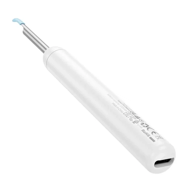 Умная ушная палочка Hoco HP65 с камерой и Wi-Fi 130mAh Белый - изображение 4