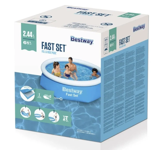 Басейн розпірний BESTWAY 57448 244x61 см, 1880 л - изображение 3