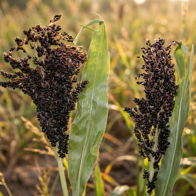 Насіння Сорго декоративне Чорний бурштин, Sorghum bicolor 20 шт/уп - зображення 5