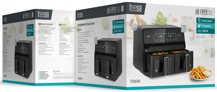 Мультипіч (аерогриль) Teesa AIR FRYER DUAL POT XXL - зображення 16