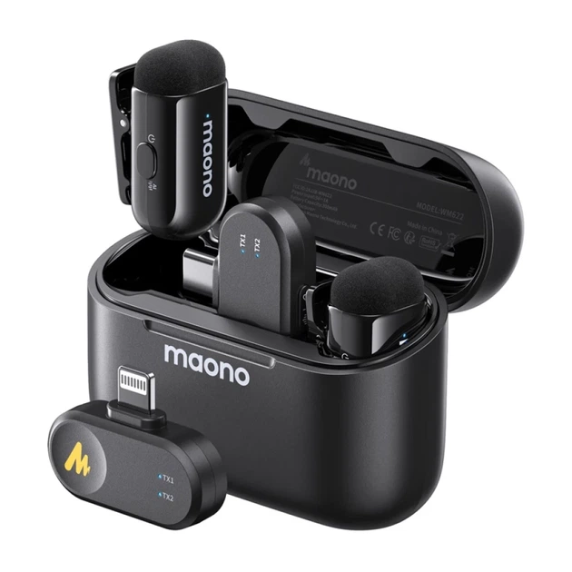 Микрофон беспроводной Maono WM622 PBC2 (6972237683230) - изображение 4