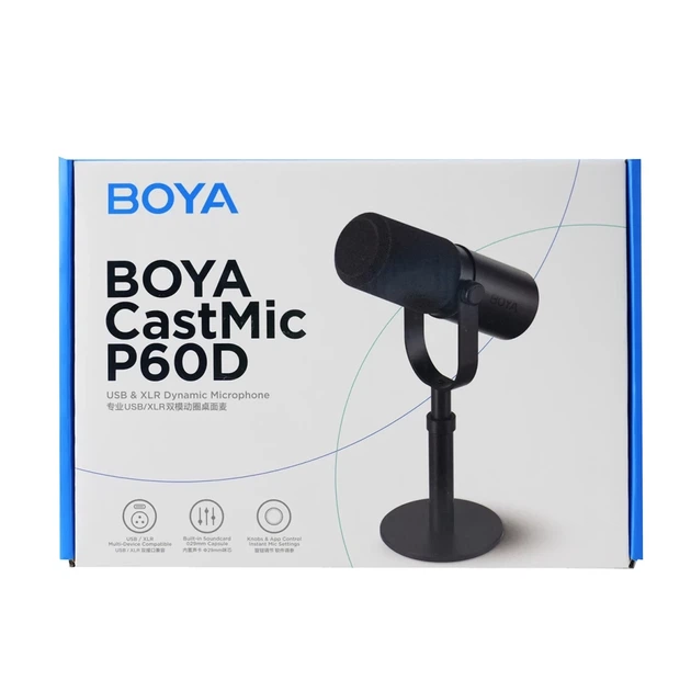 Микрофон студийный BOYA CastMic P60D настольный проводной USB XLR (6977490712444) - изображение 15