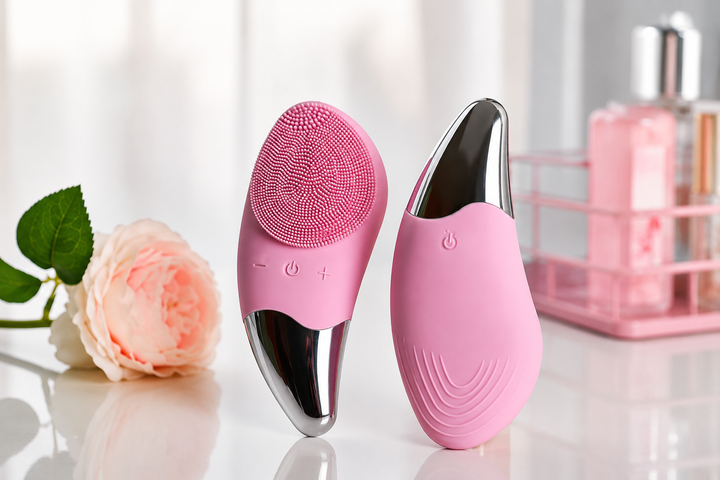 Ручная электрическая щетка-массажер для лица Sonic Facial Brush силиконовая - изображение 7