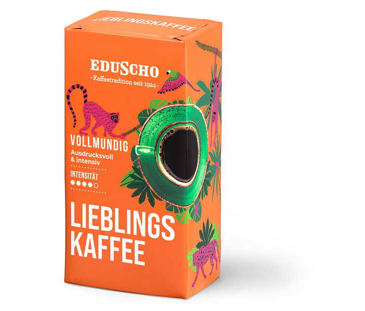 Кава мелена Eduscho Lieblings Kaffee Vollmundig 500 г - Фото 1 Кава мелена Eduscho Lieblings Kaffee Vollmundig 500 г - зображення 1