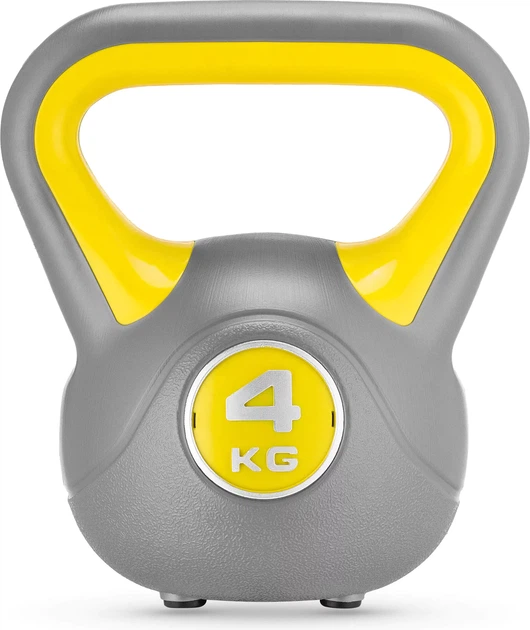 Гиря Gymtek 4 кг Жовта (5907766662457) - Фото 1 Гиря Gymtek 4 кг Жовта (5907766662457) - зображення 1