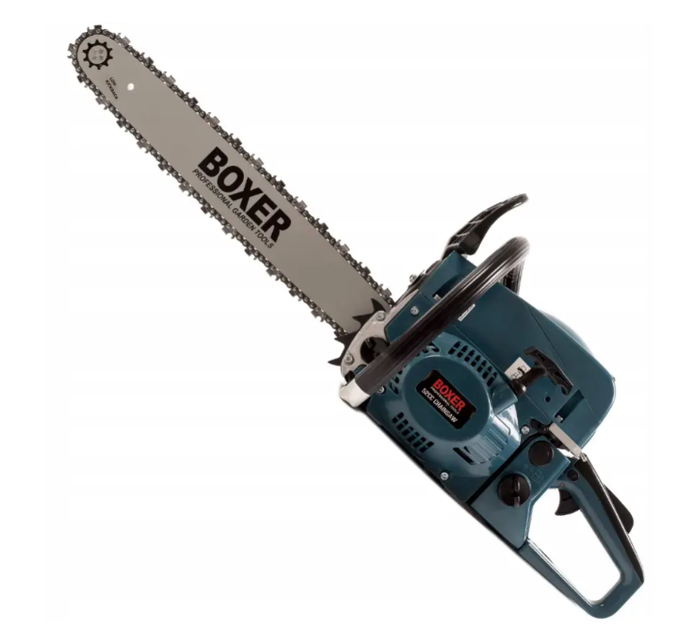 Бензопила BOXER BX-102 шина 45 см, 2 шини в комплекті, двигун 52 см³, бак 0,55 л - зображення 2