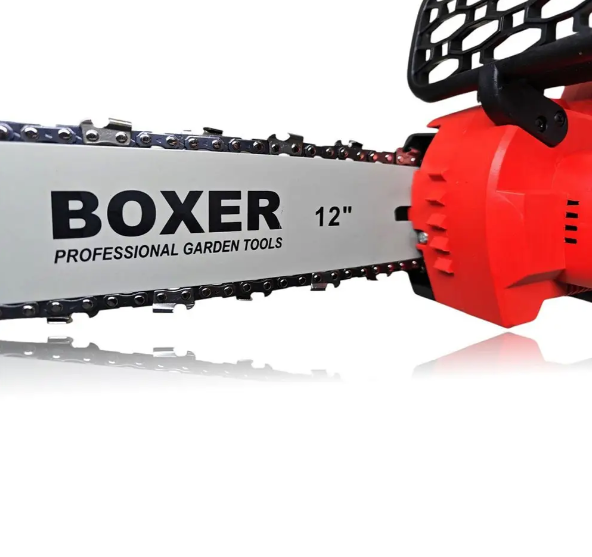 Акумуляторна ланцюгова пила BOXER BX-3312 30 см, 2 АКБ 24V/6Ah, 4100 об/хв, кейс - зображення 2