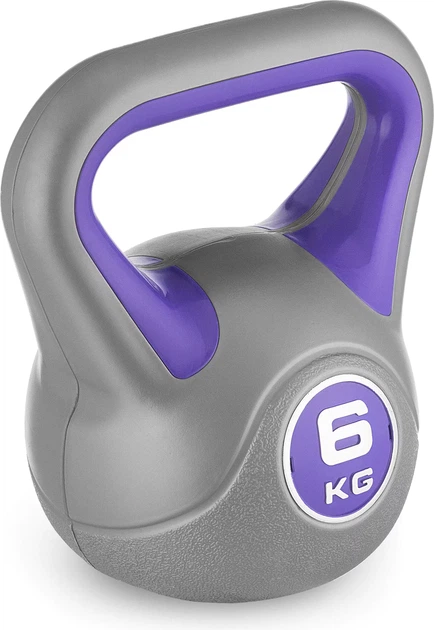 Гиря Gymtek 6 кг Фіолетова (5907766662464) - Фото 2 Гиря Gymtek 6 кг Фіолетова (5907766662464) - зображення 2