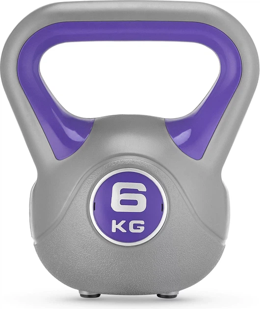 Гиря Gymtek 6 кг Фіолетова (5907766662464) - Фото 1 Гиря Gymtek 6 кг Фіолетова (5907766662464) - зображення 1