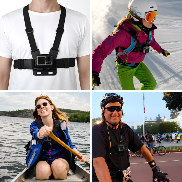 Нагрудное крепление для экшн-камер GoPro, SJCAM, Xiaomi, EKEN, DJI - изображение 13