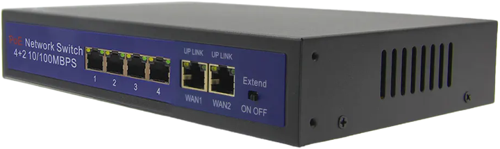 Комутатор Orllo POE SW1 6 Ports + 2GE Uplink (SWITCH-POE-SW1) - зображення 2