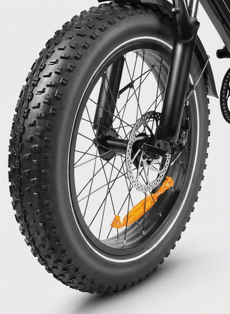 Велосипед електричний потужний складний електро фетбайк для дорослих fatbike з фарою корзиною та крилами жіночий чоловічий електровелосипед з широкими колесами для міста села Shimano на акумуляторі 750W 48V 13Ah LOTDM20 SAMEBIKE Чорний глянсовий 73889 - Фото 15 Велосипед електричний потужний складний електро фетбайк для дорослих fatbike з фарою корзиною та крилами жіночий чоловічий електровелосипед з широкими колесами для міста села Shimano на акумуляторі 750W 48V 13Ah LOTDM20 SAMEBIKE Чорний глянсовий 73889 - зображення 15