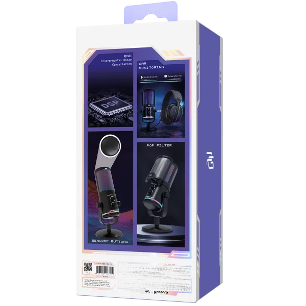 Игровой микрофон Proove Gryphon RGB конденсаторный USB Type-C - Фото 8 Игровой микрофон Proove Gryphon RGB конденсаторный USB Type-C - изображение 8
