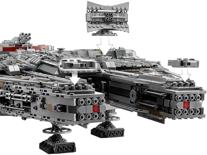Конструктор Star Wars Сокол тысячелетия, 7541 деталей - Фото 6 Конструктор Star Wars Сокол тысячелетия, 7541 деталей - изображение 6
