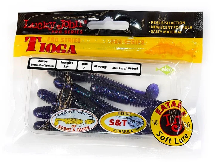 Виброхвост LJ Pro Series TIOGA 2.9in T52 пластик 7 шт (набор 7 шт) - изображение 3