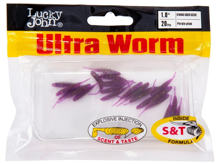 Слаги съедобные LJ Pro Series ULTRA WORM 1,0in С13 силикон 20 шт - Фото 3 Слаги съедобные LJ Pro Series ULTRA WORM 1,0in С13 силикон 20 шт - изображение 3