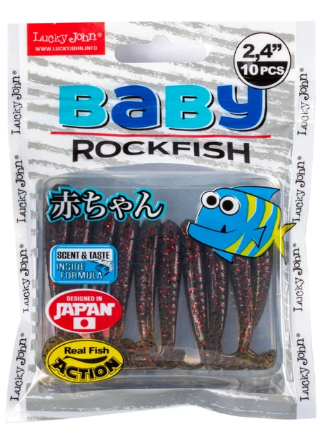 Виброхвост Baby Rockfish 2,4in PA03 вкусная резина для ловли рыбы со льда 10 шт (набор 10 шт) - Фото 2 Виброхвост Baby Rockfish 2,4in PA03 вкусная резина для ловли рыбы со льда 10 шт (набор 10 шт) - изображение 2