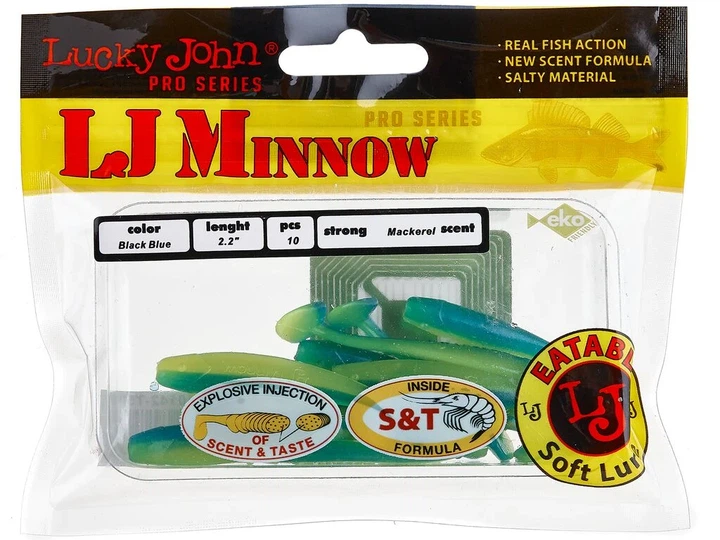 Виброхвост LJ Pro Series MINNOW 2.2in T50 мягкий пластик 10 шт (набор 10 шт) - изображение 2