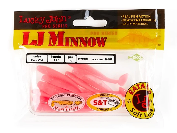 Віброхвіст LJ Pro Series MINNOW 2,2" м'який пластик колір F05 12 шт - зображення 3