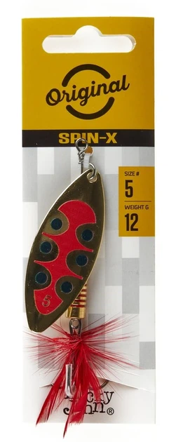 Обертаюча блешня Lucky John SPIN X LONG 12 г GX1 для ловлі в стоячих водоймах - зображення 3
