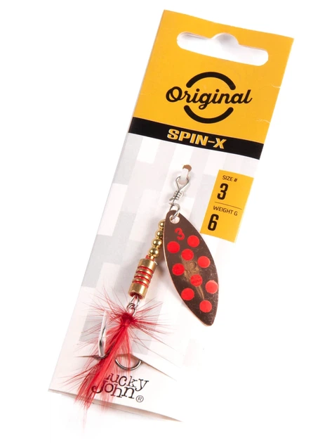 Обертающая блесна Lucky John SPIN X LONG 6,0 г CR для ловли в стоячих водоемах - Фото 4 Обертающая блесна Lucky John SPIN X LONG 6,0 г CR для ловли в стоячих водоемах - изображение 4