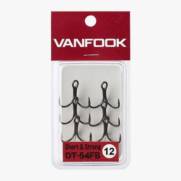 Крючок тройной Vanfook DT-54FB #12 сталь короткий шток средний - Фото 1 Крючок тройной Vanfook DT-54FB #12 сталь короткий шток средний - изображение 1
