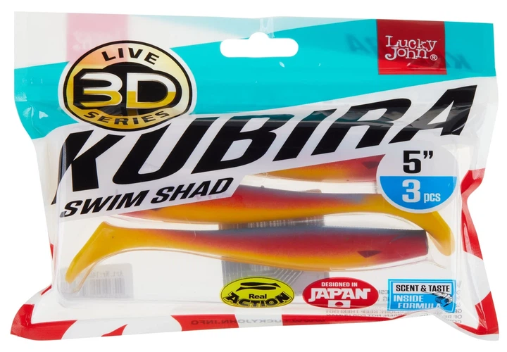 Виброхвост KUBIRA SWIM SHAD 5,0in PG06 пластик 12,50 см 3 шт (набор 3 шт) - изображение 3