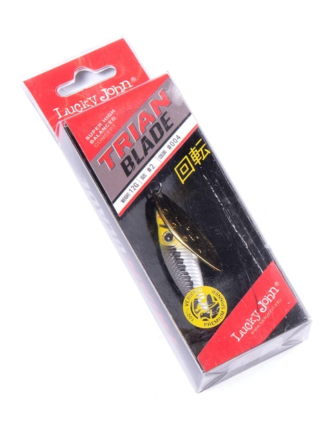 Блесна вращающаяся Lucky John Trian Blade Long 12 г латунь 004 - изображение 2