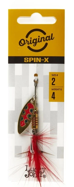 Обертывающая блесна Lucky John SPIN X LONG 4,0 г GX1 для ловли в стоячих водоемах - Фото 3 Обертывающая блесна Lucky John SPIN X LONG 4,0 г GX1 для ловли в стоячих водоемах - изображение 3
