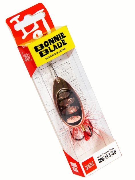 Блесна вращающаяся Lucky John Bonnie Blade 5 13,4 г латунь цвет 006 - Фото 3 Блесна вращающаяся Lucky John Bonnie Blade 5 13,4 г латунь цвет 006 - изображение 3